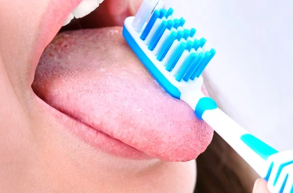 técnica de cepillado de lengua