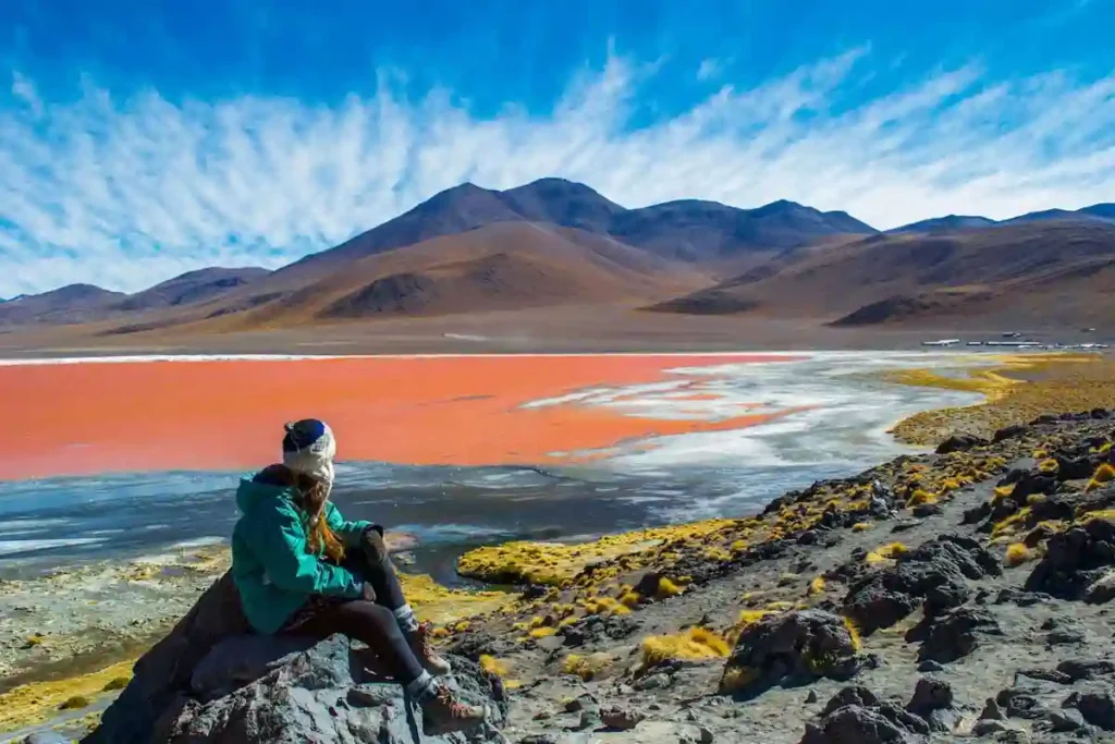 foto de turista en San Pedro de Atacama