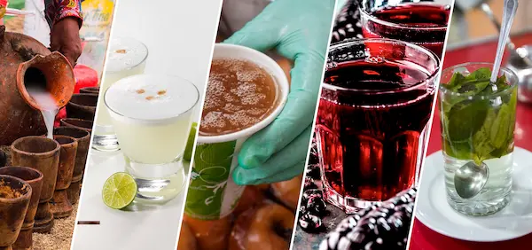 bebidas peruanas collage