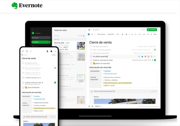 Evernote: notas, ideas y recordatorios en un solo lugar