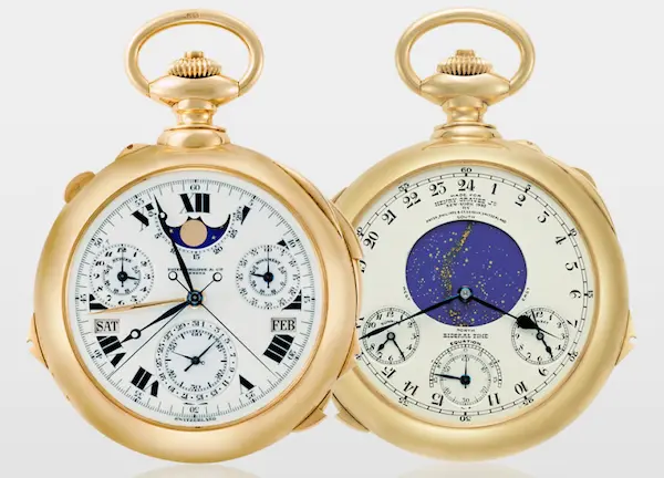 los relojes más caros del mundo Patek Philippe Henry Graves bolsillo